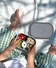 BabyStreet (Silicone Lunch Box) (FDA Approved, Non-Toxic, Microwave Safe, Dishwasher Safe) (192 x 141 x 60 mm) - 390 g Cloud