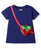 Babyhug Cotton Knit Half Sleeves T-Shirt With Reversible Sequin Detailing - Multicolor