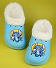 Yellow Bee Disney Featuring Stitch Applique Detailed Perforated Plush Line Detailed Clogs - Blue