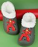 Yellow Bee Marvel Featuring Iron Man Applique Detailed Perforated Plush Line Detailed Clogs - Olive Green