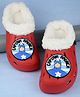 Yellow Bee Marvel Avengers Featuring Captain America Applique Perforated Plush Line Detailed Clogs - Red