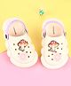 Cute Walk by Babyhug Clogs with Mushroom Applique - Beige