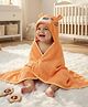 Babyhug Microfiber Hooded Towel With Tiger Print L 76 x B 69 cm - Orange