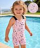Mark & Mia Sleeveless Princess Theme Printed Legged Swimsuit - Pink