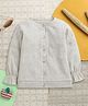 Nino Bambino Cotton Rib Knit  Full Sleeves Solid  Sweater - Grey