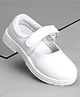 Pine Kids Velcro Closure Solid Colour School Shoes - White