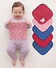 Babyhug Terry Knit Hand & Face Towel With Polka Dot Print Pack Of 6 L 24 x B 24 cm - Multicolour