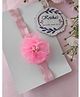 Krishas KALACAREE Pearl Embellished Floral Applique Detailed Headband - Pink