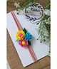 Krishas KALACAREE Floral Applique Detailed Headband - Blue & Pink