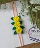 Krishas KALACAREE Rose Designed Headband - Yellow