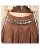 SYGA Women's Adjustable Waist Chain With Antique Coin Pattern Design Waist Belt - Silver-98 g