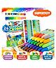 Super Toy 24 Oil Pastels Color Set, Soft Oil Pastels for Art Painting, Drawing, Blending, Art Supplies for Artists, Beginners, Students