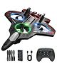 SUPER TOY Remote Control Glider Plane with Light Foam Aeroplane Fighter Jet for Kids & Adults, 360° Flip, Stunt Roll, Drones Airplane Toy Gifts for Kids Boys (Fighter Jet)