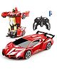SUPER TOY Transform Remote Control Car 2-in-1 Convertible Robot Car  One Click Deformation RC Car for Kids Boy with Rechargeable Battery Christmas Birthday Gift
