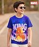Pine Kids Disney Single Jersey Knit Half Sleeves T-Shirt With Lion King Graphics - Blue