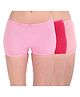 Adira Cotton Knit Pack Of 3 Solid Panties - Peach  Dark Pink & Light Pink