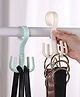 Mechdel Plastic 360 Degree Rotating Tie and Belt Hanger Scarf Tie Rack Holder Hook for Closet Organizer Random Colours 5