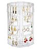 MECHDEL Plastic Rotating Earrings Stand Jewelry Display Organiser Earrings Organiser Jewellery Towers Jewellery Stands Earring Organizer Box Chain Organiser Transeprent  1 SET