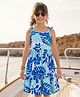 Pine Kids Cotton Knit Frock Sleeveless Floral Print Multi Colors 5-6 Years