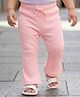 Babyoye 100% Cotton Knit Full Length Solid Color Leggings - Light Pink
