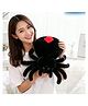 Tickles 35 cm Spider Soft Stuffed Plush Halloween Toy for Kids Boys & Girls Birthday Gift Home Decor ( Color Black)