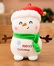 Tickles Cute Snowman with Cap & Scarf Soft Stuffed Plush Toy for Kids Boys & Girls Christmas Gift (Color: Multicolor, Size: 18 cm)