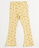 JusCubs Cotton Lycra Knit Pineapple Printed Leggings - Yellow