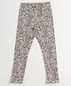 JusCubs Cotton Lycra Knit Animal Printed Leggings - Cream