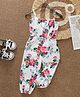 Mark & Mia Sleeveless Floral Printed Jumpsuit - White