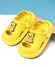 Babyoye Clogs with Bear Applique - Lemon Yellow