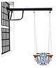VParents Preemiee swing for Kids Indoor Outdoor|jhula for kids|Baby Garden Swing with window Hanging metal rod(8 Months to 3 Years) (Up to 15 kg)