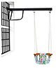 VParents Chunky swing for Kids Indoor Outdoor|jhula for kids|Baby Garden Swing with window Hanging metal rod (8 Months to 3 Years) (Up to 15 kg)