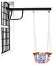 VParents Chunky swing for Kids Indoor Outdoor|jhula for kids|Baby Garden Swing with window Hanging metal rod (8 Months to 3 Years) (Up to 15 kg)