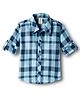 Dapper Dudes Full Sleeves Checked Shirt - Blue