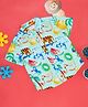Pantaloons Baby Cotton Woven Half Sleeves Animal & Fruits Printed Shirt - Green