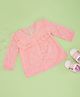 Pantaloons Baby Cotton Woven Full Sleeves Schiffi Embroidered Top - Pink