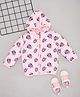 Pantaloons Baby Woven Disney  Mickey Mouse & Friends Featuring Full Sleeves Minnie Mouse Printed Light Winter Jacket - Pink