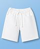 Pine Kids Denim Woven Washed Shorts - White