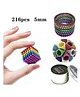 Azhari Magnetic Balls New Trending 216 Pcs Ball  with Metal Storage Tin For kids Multicolor