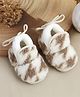 KIDSUN Colour Blocked Fur Detailed Booties - Brown