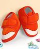 KIDSUN Solid Velcro Closure Booties - Orange