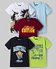 Pine Kids Cotton Knit T-Shirts Graphic Print Round Neck Half Sleeves Multi Colors 7-8 Years