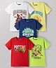 Pine Kids Cotton Knit T-Shirts Half Sleeves Graphic Print Multi Colors 4-5 Years