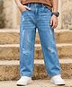 Pine Kids Denim Woven Full Length Distressed Jeans - Blue