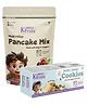 Kiddoz Kitchen Combo Pack | Pancake Mix & Nutty Jowar Cookies Combo - 400g | Wholesome Breakfast + Healthy Snack for Kids | Made with Jaggery & Ghee | No Maida, No Preservatives - (300g+100g)