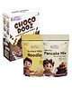 Kiddoz Kitchen Combo Pack  Instant Millet Noodles, Multi Millet Pancake Mix & Ragi Choco Dooz | No Maida, No Refined Sugar | No Palm Oil  620g (120g + 300g + 200g)