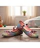 boyz n galz Bow Applique Glitter Detailed Abstract Designed Velcro Closure Ballerinas - Multi Colour