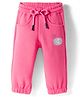 Olio Kids Knit Full Length Lounge Pant With Kitty Print - Light Red