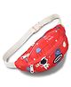 KIDLINGSS Space Theme & Typography Designed Waist Bag - Red