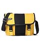 KIDLINGSS Colour Blocked Buckle Closure Sling Bag - Yellow & Black
